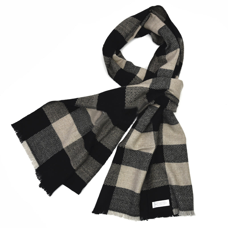 100%Cashmere Scarf Thick Women&Men Fashion Black Plaid Spring Winter Natural Fabric Extra Soft&Warm High Quality Free Shipping - Ur World Services
