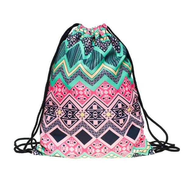 2016 Fashion Emoji Backpacks 3D Printing Bags Drawstring Backpack Travel Bag mochila feminina#30 - Ur World Services