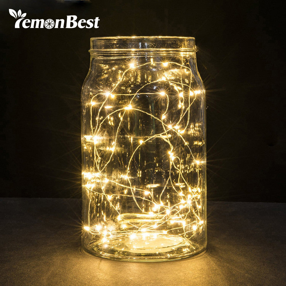 20 Leds Christmas Lights Indoor 2M String LED Copper Wire Fairy Lights for Festival Wedding Party Home Decoration Lamp - Ur World Services