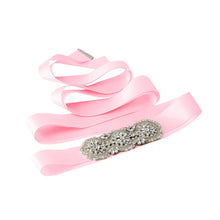 TOPQUEEN DIY S47 ribbon Applique Arrival Diamonds  beauty Crystal handmades Wedding Sash satin Fabric Bride Sash Handmade Belts - Ur World Services