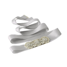 TOPQUEEN DIY S47 ribbon Applique Arrival Diamonds  beauty Crystal handmades Wedding Sash satin Fabric Bride Sash Handmade Belts - Ur World Services
