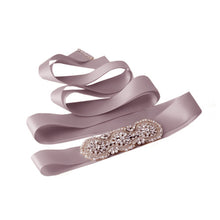 TOPQUEEN DIY S47 ribbon Applique Arrival Diamonds  beauty Crystal handmades Wedding Sash satin Fabric Bride Sash Handmade Belts - Ur World Services