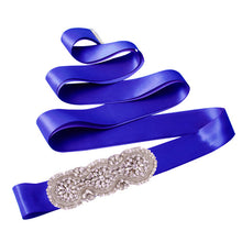 TOPQUEEN DIY S47 ribbon Applique Arrival Diamonds  beauty Crystal handmades Wedding Sash satin Fabric Bride Sash Handmade Belts - Ur World Services