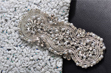 TOPQUEEN DIY S47 ribbon Applique Arrival Diamonds  beauty Crystal handmades Wedding Sash satin Fabric Bride Sash Handmade Belts - Ur World Services