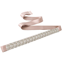 TOPQUEEN Stock S138 2016 New Arrival Fashional Crystal Beaded Wedding Sash satin Fabric Bride Sash Handmade Wedding Belts - Ur World Services