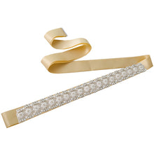 TOPQUEEN Stock S138 2016 New Arrival Fashional Crystal Beaded Wedding Sash satin Fabric Bride Sash Handmade Wedding Belts - Ur World Services