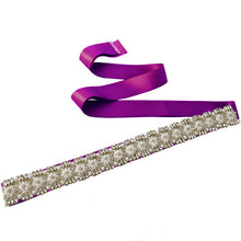 TOPQUEEN Stock S138 2016 New Arrival Fashional Crystal Beaded Wedding Sash satin Fabric Bride Sash Handmade Wedding Belts - Ur World Services