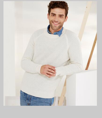 100%Cashmere Sweater Winter Men's Fashion White Pullover O-Neck Warm Natural Fabric Extra Soft High Quality Free Shipping - Ur World Services