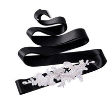 TOPQUEEN S74 Stock Free shipping Arrival embroidered bridal sash belt Fabric Bride Sash Handmade Crystal Wedding Belts - Ur World Services