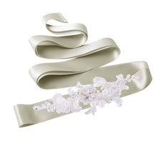 TOPQUEEN S74 Stock Free shipping Arrival embroidered bridal sash belt Fabric Bride Sash Handmade Crystal Wedding Belts - Ur World Services