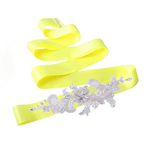 TOPQUEEN S74 Stock Free shipping Arrival embroidered bridal sash belt Fabric Bride Sash Handmade Crystal Wedding Belts - Ur World Services