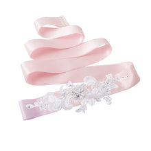 TOPQUEEN S74 Stock Free shipping Arrival embroidered bridal sash belt Fabric Bride Sash Handmade Crystal Wedding Belts - Ur World Services