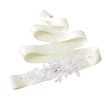 TOPQUEEN S74 Stock Free shipping Arrival embroidered bridal sash belt Fabric Bride Sash Handmade Crystal Wedding Belts - Ur World Services