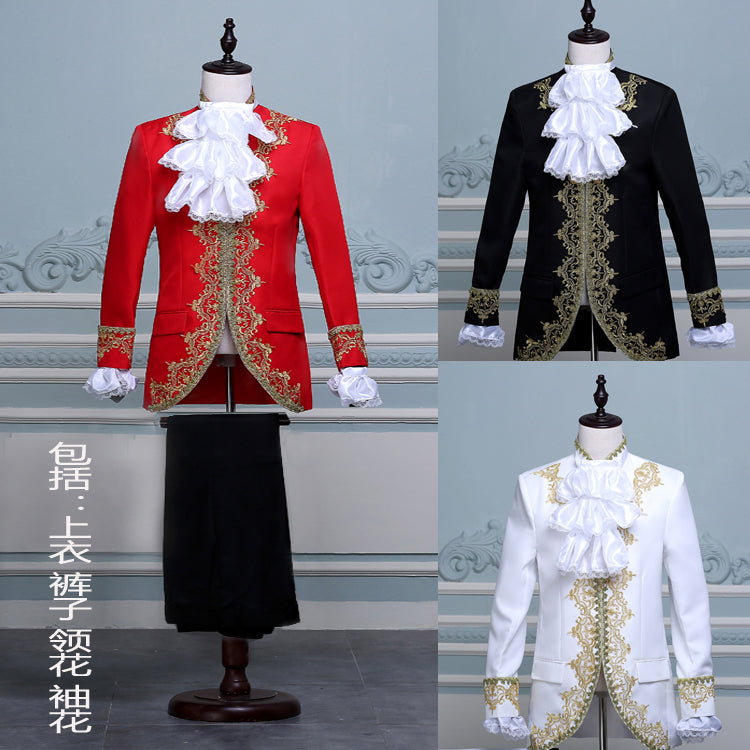 XS-2XL!!! 2017  Costume gold royal performance wear male men's clothing formal dress tuxedo    The singer's clothing - Ur World Services 