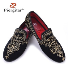 Luxurious Handmade Embroidered Motif  Paisley Men Velvet Loafer Smoking Slippers Men Wedding Party and Banquet men dress flats - Ur World Services 