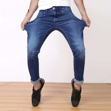 Mens Jeans Regular Fit Elastic Fabric Washed Jean Casual Denim Pants Male - Ur World Services 