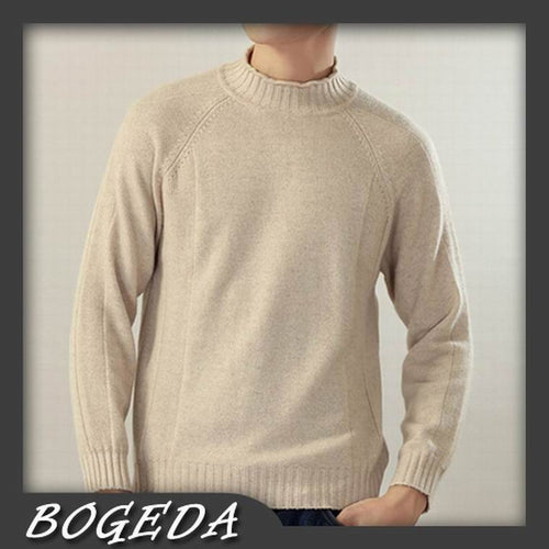 Cashmere sweater Men's Pullover Turtleneck Dark beige Warm Natural fabric High Quality Stock clearance Free shipping - Ur World Services 