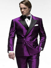 New Design Embossed Fabric Mens Suits Groom Tuxedos Groomsmen Wedding Party Dinner Blazer (Jacket+Pants) K:1570 - Ur World Services 