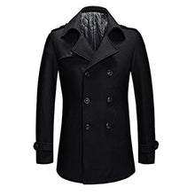 2017 Hot Sale Slim Fit Trench Coat Men Tops Autumn Style Double Breasted Trench Coat High Quality Woolen Cloth Fabric Long Mens - Ur World Services 