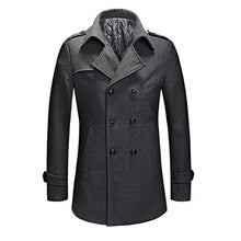 2017 Hot Sale Slim Fit Trench Coat Men Tops Autumn Style Double Breasted Trench Coat High Quality Woolen Cloth Fabric Long Mens - Ur World Services 