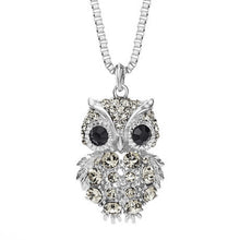 Retro Antique Alloy with Rhinestone Crystal Owl Long Necklace GD - Ur World Services 