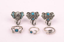 6 Pcs Vintage Arrow Moon Turquoise Joint Knuckle Nail Midi Rings - Ur World Services 