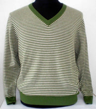 Cashmere sweater Men's pullover Fashion style Green Orange stripe Natural fabric High quality Stock clearance Free shipping - Ur World Services 