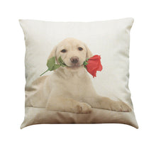 Pet Dog Animal Cotton Linen Throw Pillow Case Cushion Cover Home Decor - Ur World Services 