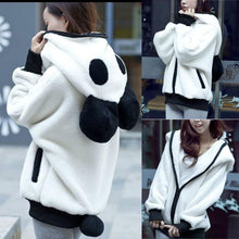 Cute Bear Ear Panda Winter Warm Hoodie Coat Women Hooded Jacket Outerwear - Ur World Services 