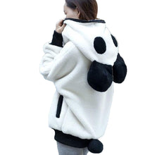 Cute Bear Ear Panda Winter Warm Hoodie Coat Women Hooded Jacket Outerwear - Ur World Services 