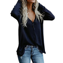 Women V-Neck Long Sleeve Sweatshirt Pullover Tops Blouse Shirt - Ur World Services 