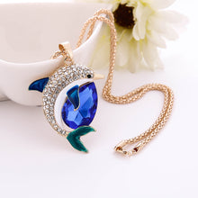 Fashion Women Charm Bridal Engagement Crystal Rhinestone Cute Pendant Sweater Necklace - Ur World Services 