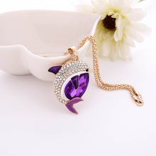 Fashion Women Charm Bridal Engagement Crystal Rhinestone Cute Pendant Sweater Necklace - Ur World Services 