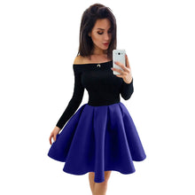 Fashion Women Long Sleeve Off The Shoulder Evening Party Ball Gown Dress - Ur World Services 