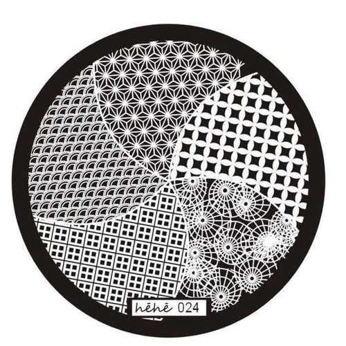 Nail Art Image Stamp Stamping Plates Manicure Template Hehe Series 024 - Ur World Services 