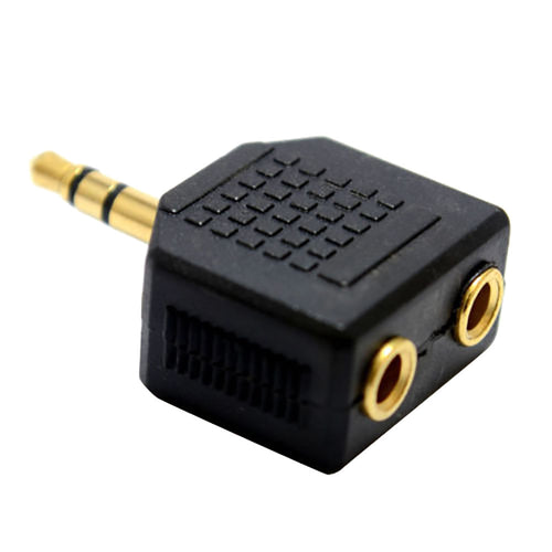 3.5mm Stereo Jack Headphone Splitter Adaptor 1 Plug to 2 Sockets - Ur World Services 