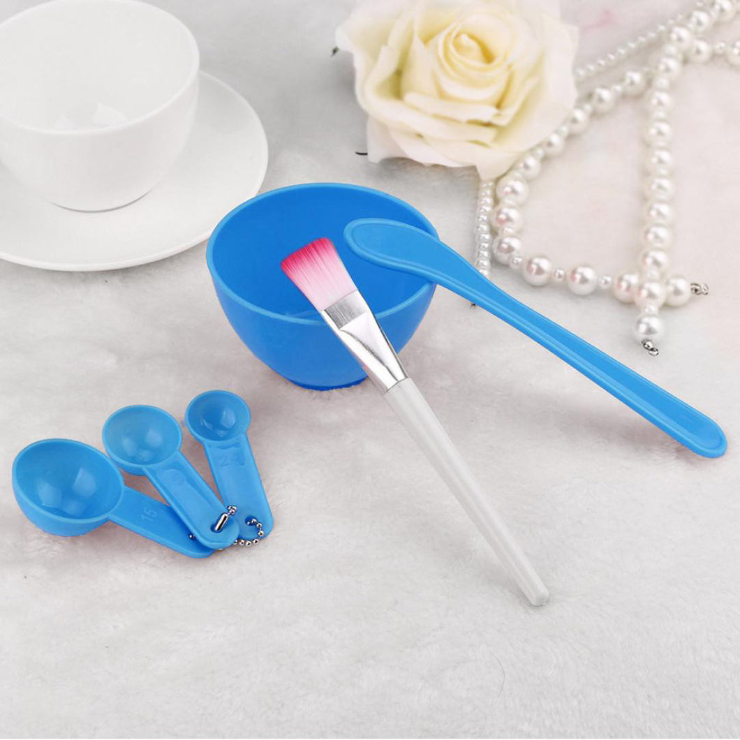 4 in 1 DIY Facial Mask Mixing Bowl Brush Spoon Stick Tool Face Care Set FSS - Ur World Services 