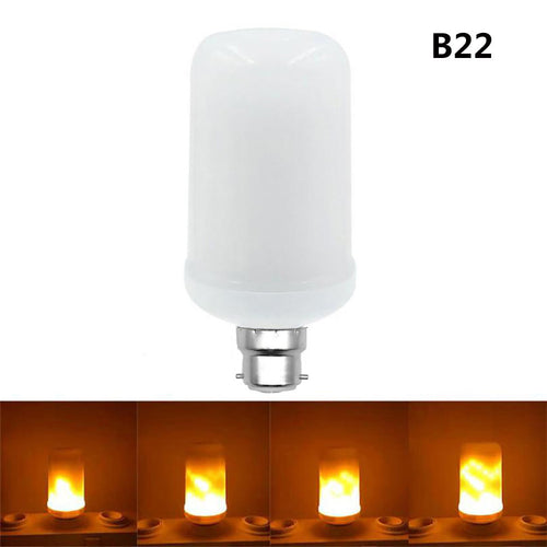 B22 360°Flame Flickering Effect Fire Light Bulb Decorative Holiday - Ur World Services 