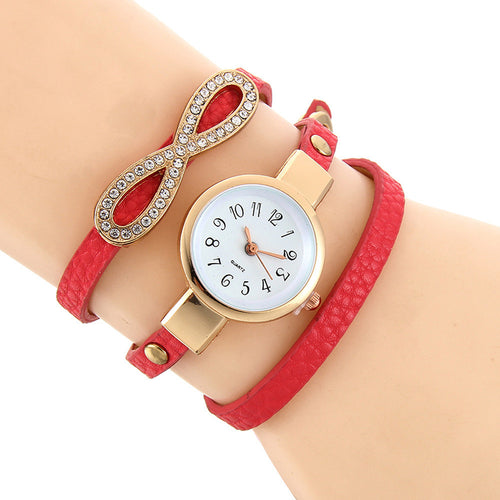 Fashion Women Leather Quartz Analog Wrist Watch New - Ur World Services 