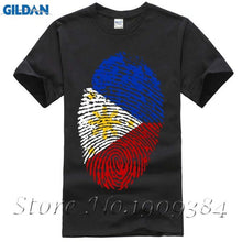 Fashion O-Neck Cotton Philippines Flag Fingerprint - Ur World Services 