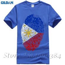 Fashion O-Neck Cotton Philippines Flag Fingerprint - Ur World Services 