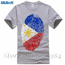 Fashion O-Neck Cotton Philippines Flag Fingerprint - Ur World Services 