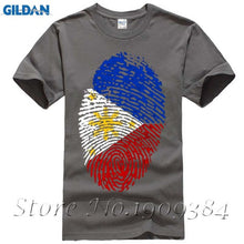 Fashion O-Neck Cotton Philippines Flag Fingerprint - Ur World Services 