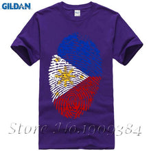 Fashion O-Neck Cotton Philippines Flag Fingerprint - Ur World Services 