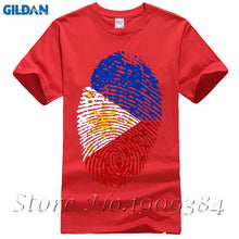 Fashion O-Neck Cotton Philippines Flag Fingerprint - Ur World Services 