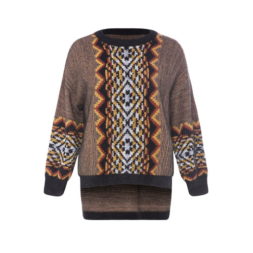 Lantern Sleeve Black Knitted Top - Ur World Services 
