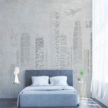 custom modren 3d wallpaper stereo effect simple hand painting sketch mansion background wall mural for living room bedroom decor - Ur World Services 