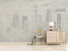 custom modren 3d wallpaper stereo effect simple hand painting sketch mansion background wall mural for living room bedroom decor - Ur World Services 