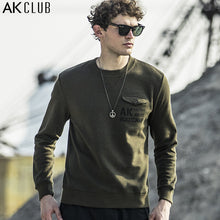 AK CLUB Brand Sweatshirt O-Neck Pullover Terry Cotton Double-Sided Fabric Logo Print Sweatshirt Pocket Men Sweatshirt 1705062 - Ur World Services 