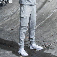 AK CLUB Men Sweatpants Ankle Tied Pants Leg Pockets Full Length Drawstring Pants Jersey Knitted Fabric Brand Sweatpants 1852002 - Ur World Services 